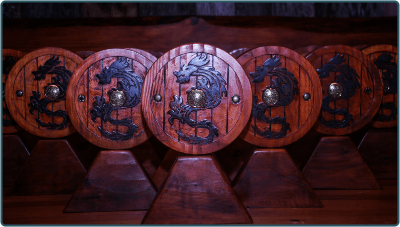 Escudos tallados en CNC Router