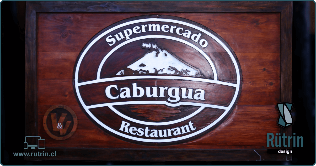 Letrero Comercial para Supermercado en Caburgua